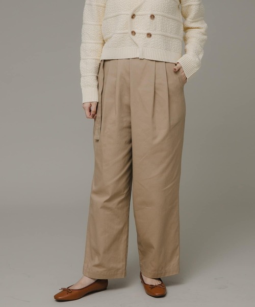 URBAN RESEARCH Sonny Label(アーバンリサーチサニーレーベル)の「ラップタックパンツ(その他パンツ・レディース・ベージュ/ネイビー/ブラック・FREE)」の2枚目の写真