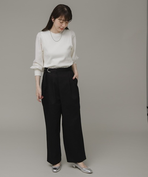 URBAN RESEARCH Sonny Label(アーバンリサーチサニーレーベル)の「ラップタックパンツ(その他パンツ・レディース・ベージュ/ネイビー/ブラック・FREE)」の7枚目の写真