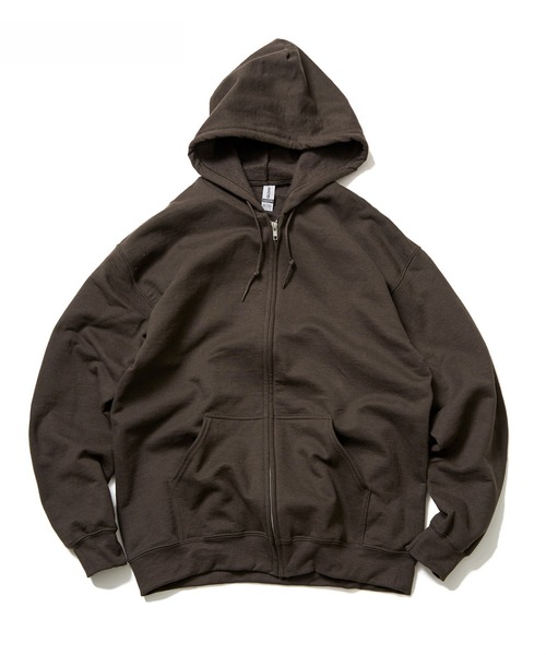 GILDAN（ギルダン）の「【GILDAN/ギルダン】8.0oz USA ヘビーブレンドZIPパーカー（パーカー・メンズ・ブラック/グレー/ホワイト/ダークブラウン/ロイヤルブルー/ネイビー/レッド/マルーン・M/L/LL）」の4枚目の写真