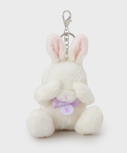 キャンディ♡ピンクうさぎちゃん セール】【イニシャル】うさぎぬいぐるみチャーム（キーケース/キー
