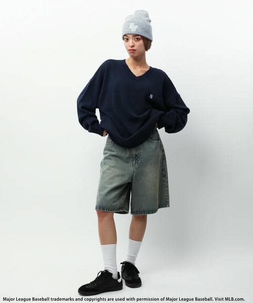 BACK TO THE FIELD（バック トゥー ザ フィールド）の「【MLB】プルオーバーニットトップス（ニット/セーター・レディース・グレー/ブラック/ネイビー・FREE）」の12枚目の写真