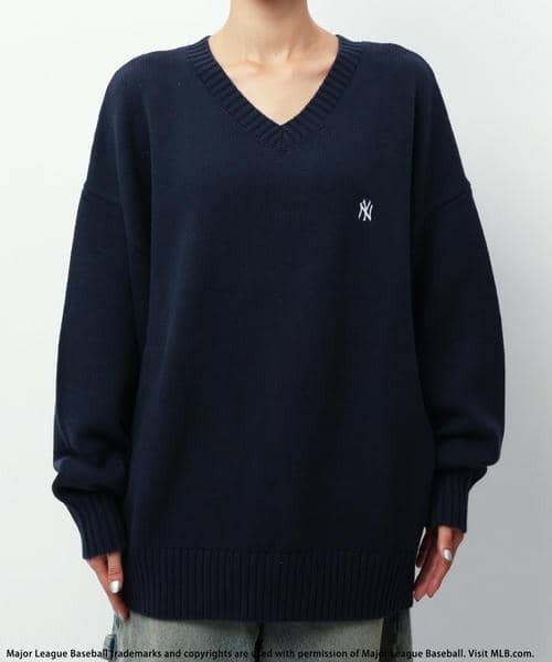 BACK TO THE FIELD（バック トゥー ザ フィールド）の「【MLB】プルオーバーニットトップス（ニット/セーター・レディース・グレー/ブラック/ネイビー・FREE）」の19枚目の写真