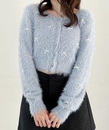 Heather | シャギーリボンカーディガン  150136(カーディガン/ボレロ)