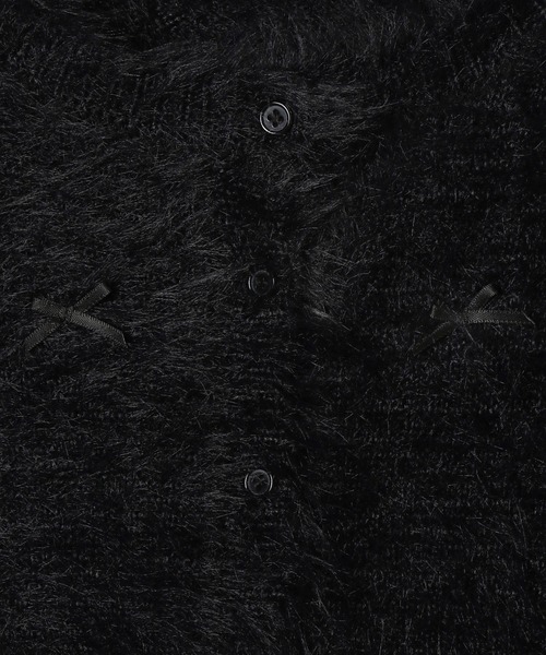 Heather(ヘザー)の「シャギーリボンカーディガン 150136(カーディガン/ボレロ・レディース・グレー/アイボリー/ブラック/ブルー・FREE)」の9枚目の写真