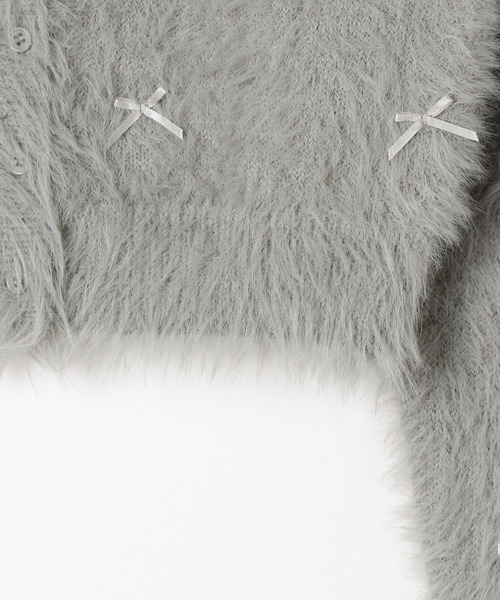 Heather(ヘザー)の「シャギーリボンカーディガン 150136(カーディガン/ボレロ・レディース・グレー/アイボリー/ブラック/ブルー・FREE)」の16枚目の写真