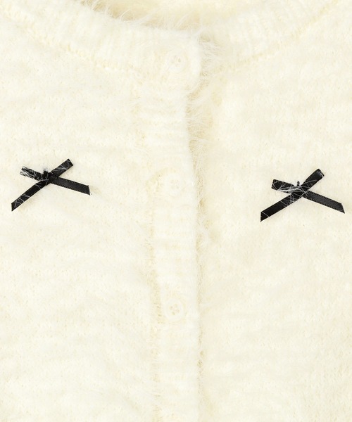 Heather(ヘザー)の「シャギーリボンカーディガン 150136(カーディガン/ボレロ・レディース・グレー/アイボリー/ブラック/ブルー・FREE)」の8枚目の写真