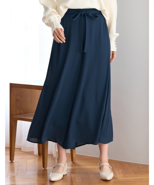 alotta（アロッタ）の「あったか裏地付ふんわりワイドパンツ（その他パンツ・レディース・ネイビー/スモークピンク/ライトオレンジ系/ブラック・M/LL/L/3L）」の22枚目の写真