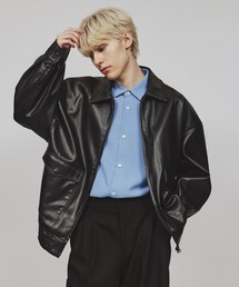 ◆A－2シンセティックレザーブルゾン