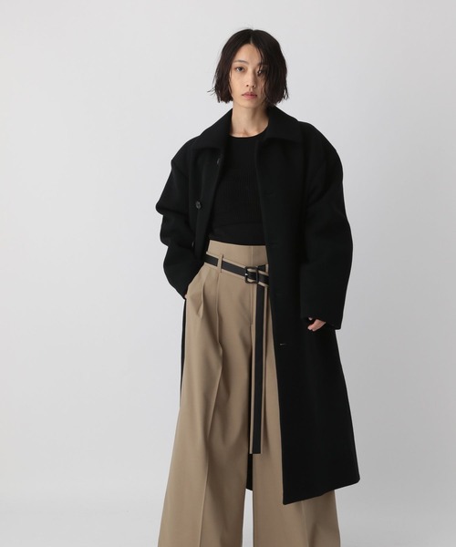 STERNBERG(スタンバーグ)の「140'sウールモッサコート(ステンカラーコート・メンズ・ブラック・SMALL)」の21枚目の写真