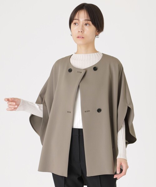 ジュンアシダ カシミヤ コート アストラカン S 黒 ファー 上着  