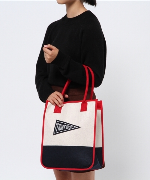 LBC(エルビーシー)の「ブロヴァーブトート (トートバッグ・レディース・ネイビー/ベージュ/グリーン・ONE SIZE)」の13枚目の写真