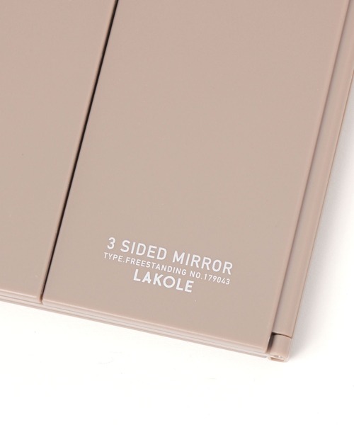 LAKOLE（ラコレ）の「三面折り畳みミラー / 149843（手鏡/メイクミラー・レディース・ピンク・FREE）」の7枚目の写真