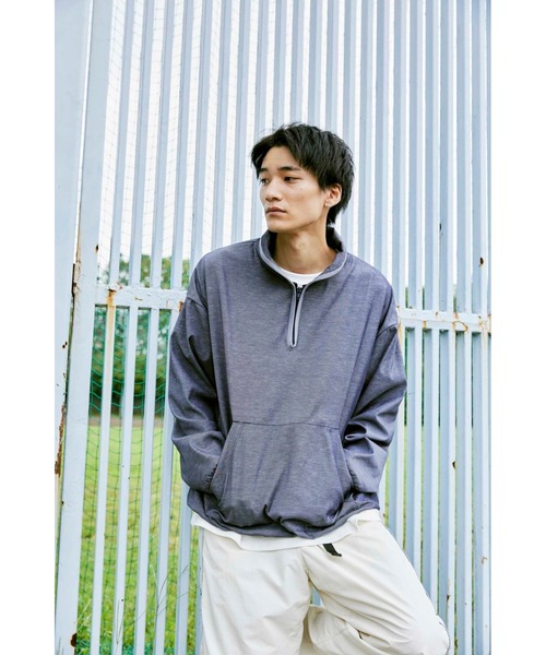 KEBOZ（ケボズ）の「HALF ZIP PIPING LIGHT JACKET（その他アウター・メンズ・ネイビー/ライトグレー・XL/L/M）」の17枚目の写真