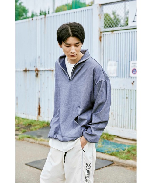 【KEBOZ】HALF ZIP PIPING LIGHT JACKET KEBOZ（ケボズ）の「HALF ZIP PIPING LIGHT JACKET（その他アウター