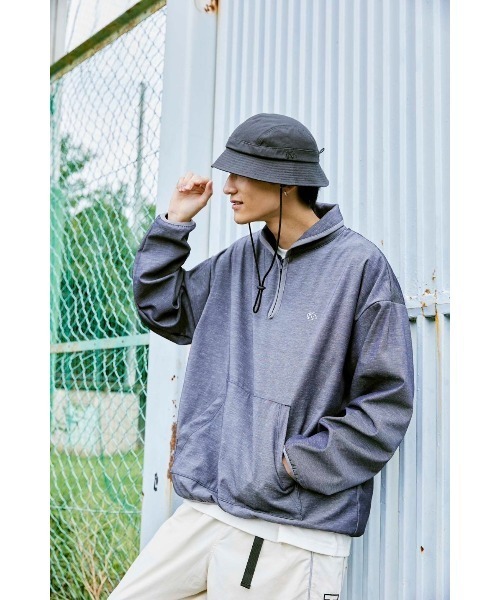KEBOZ（ケボズ）の「HALF ZIP PIPING LIGHT JACKET（その他アウター・メンズ・ネイビー/ライトグレー・XL/L/M）」の19枚目の写真