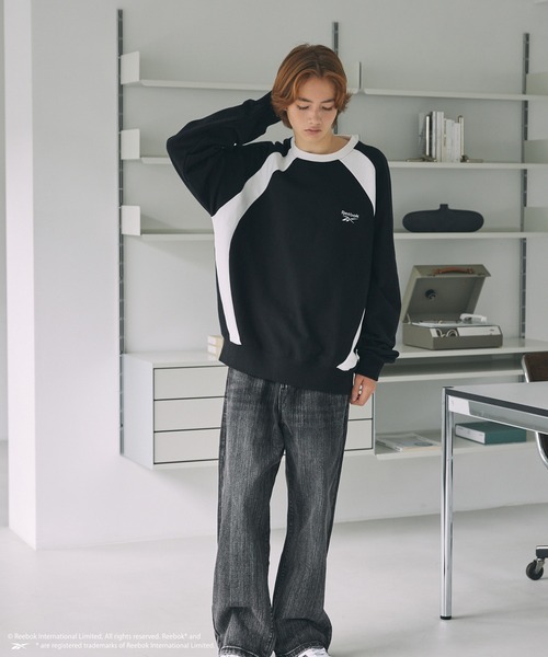 Reebok(リーボック)の「【Reebok別注】サイドパネル切替裏毛スウェット(スウェット・メンズ・アッシュグレー/ネイビー/ブラック・M/L/S)」の18枚目の写真