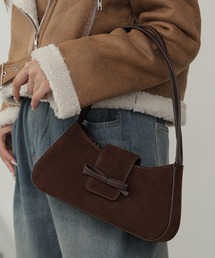 フェイクスエード ミニショルダーバッグ ワンハンドルバッグ