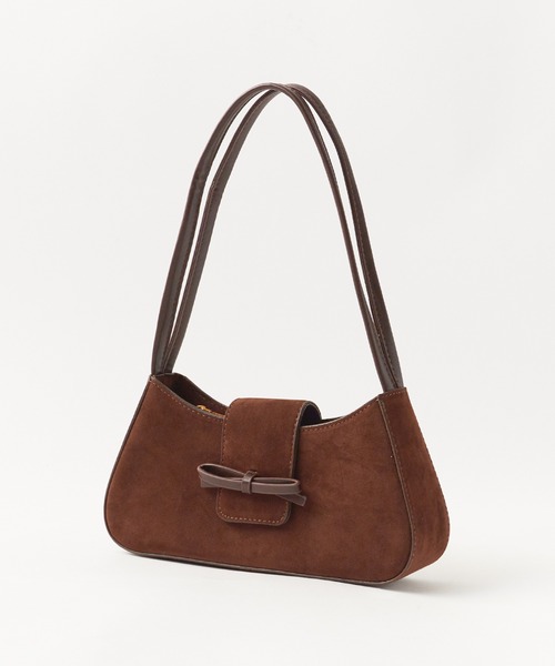 ROOPTOKYO（ループトウキョウ）の「フェイクスエード ミニショルダーバッグ ワンハンドルバッグ（ショルダーバッグ・レディース・ブラウン/ブラック・FREE）」の7枚目の写真