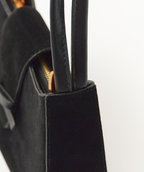 ROOPTOKYO（ループトウキョウ）の「フェイクスエード ミニショルダーバッグ ワンハンドルバッグ（ショルダーバッグ・レディース・ブラウン/ブラック・FREE）」の10枚目の写真