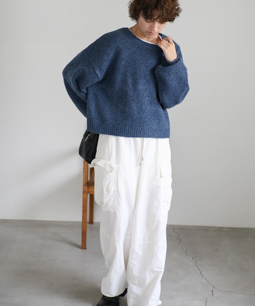 Veritecoeur 【新品タグ付】クルーネックニット ベージュ 楽天市場】VERITECOEUR ヴェリテクール（ニット・セーター