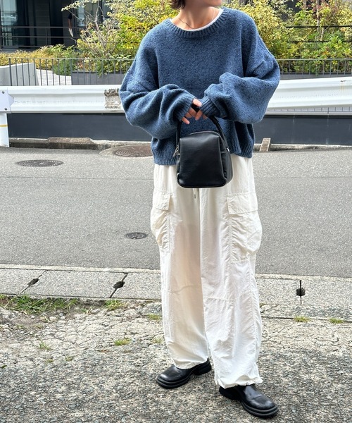 ネップラメクルーネックニット（ニット/セーター）｜select MOCA