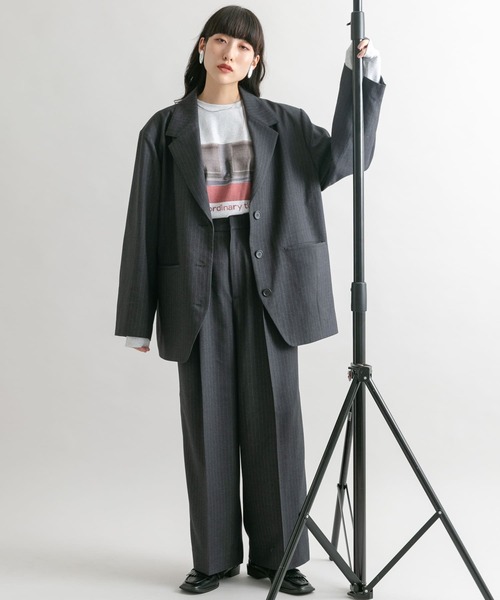 KBF（ケイビーエフ）の「『2サイズ展開』タックストレートスラックス（その他パンツ・レディース・ブラック/グレー系その他/ブラウン・36/38）」の17枚目の写真