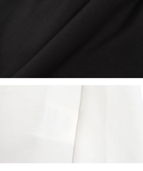 KOBE LETTUCE(コウベレタス)の「袖フリルペプラムダイバーパーカー(パーカー・レディース・アイボリー/ブラック/チャコール・M)」の11枚目の写真