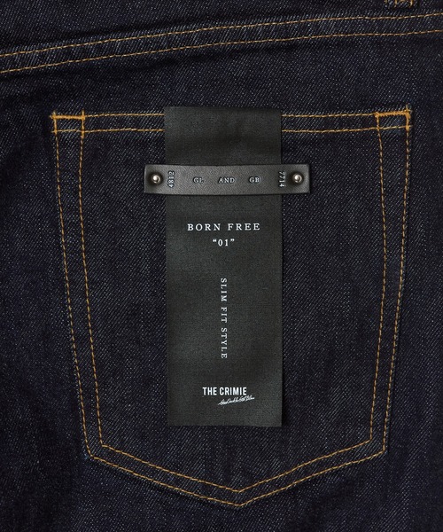 BORN FREE 1 SLIM STYLE SELVEDGE STRETCH JEANS / BORN FREE