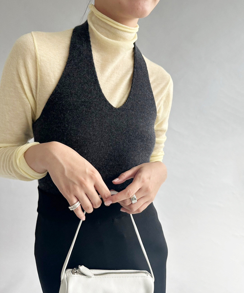 セール】カシミヤホルターネックトップ（ニット/セーター）｜EDIT. FOR