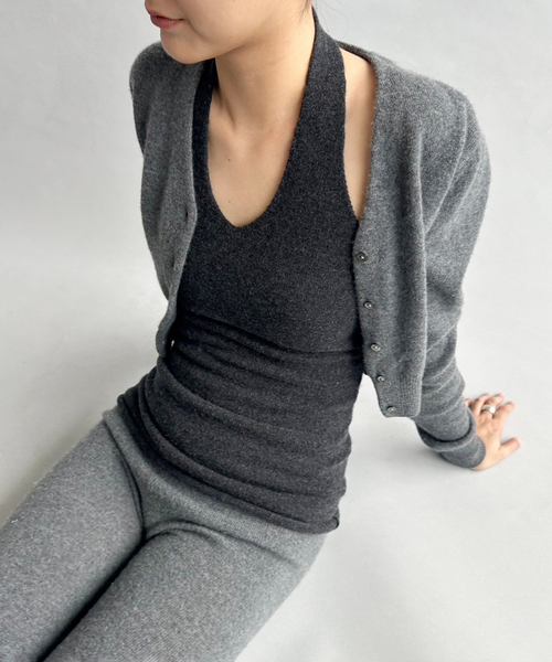 セール】カシミヤホルターネックトップ（ニット/セーター）｜EDIT. FOR
