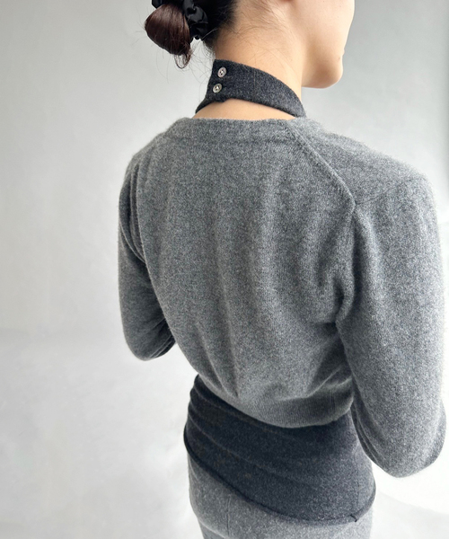 セール】カシミヤホルターネックトップ（ニット/セーター）｜EDIT. FOR