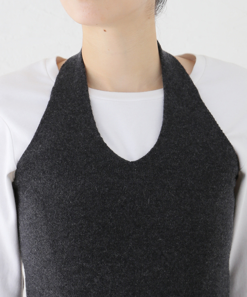 セール】カシミヤホルターネックトップ（ニット/セーター）｜EDIT. FOR