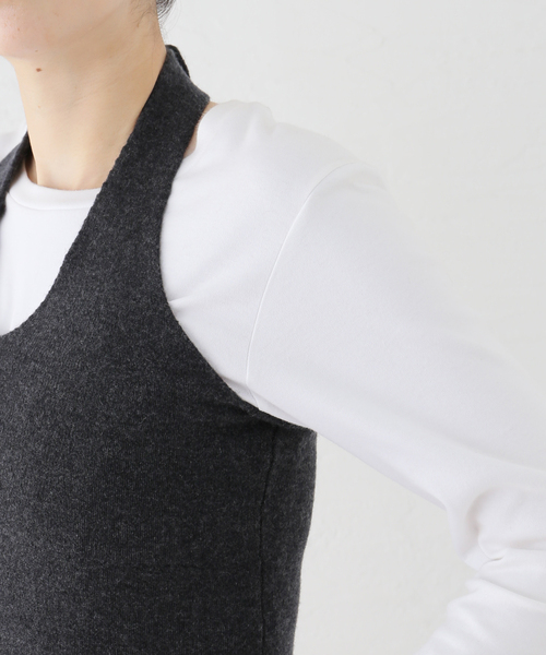 セール】カシミヤホルターネックトップ（ニット/セーター）｜EDIT. FOR