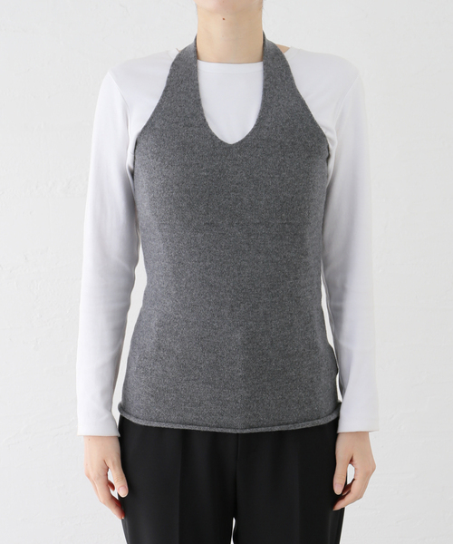 セール】カシミヤホルターネックトップ（ニット/セーター）｜EDIT. FOR