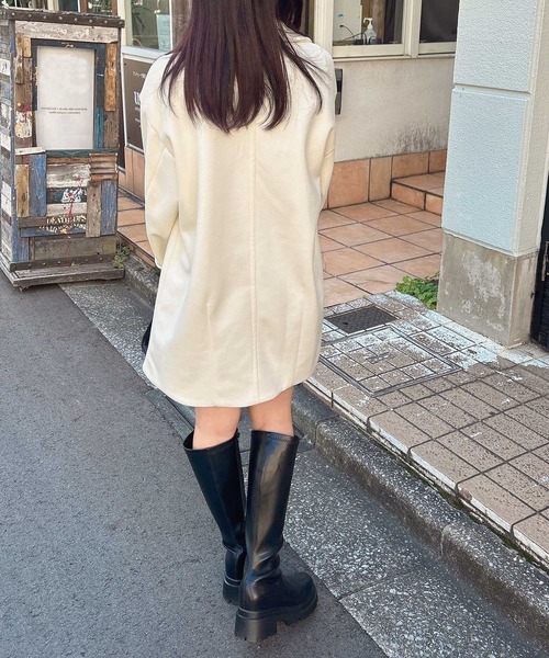 INGNI（イング）の「Wコクーンコート（その他アウター・レディース・アイボリー/ブラック/グレー系その他・M）」の10枚目の写真