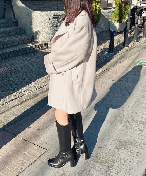 INGNI（イング）の「Wコクーンコート（その他アウター・レディース・アイボリー/ブラック/グレー系その他・M）」の20枚目の写真