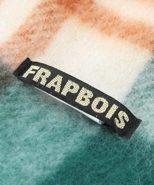 FRAPBOIS(フラボア)の「ソフトブークレーチェックストール(ストール/ショール・レディース・グリーン/グレー/ブルー・FREE)」の6枚目の写真