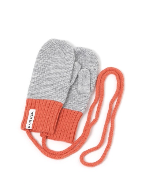 studio CLIP（スタディオクリップ）の「コード付きカラーニットミトン（手袋・レディース・ピンク/グリーン/グレー・FREE）」の13枚目の写真