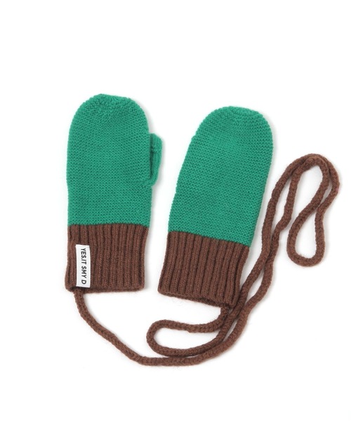 studio CLIP（スタディオクリップ）の「コード付きカラーニットミトン（手袋・レディース・ピンク/グリーン/グレー・FREE）」の15枚目の写真