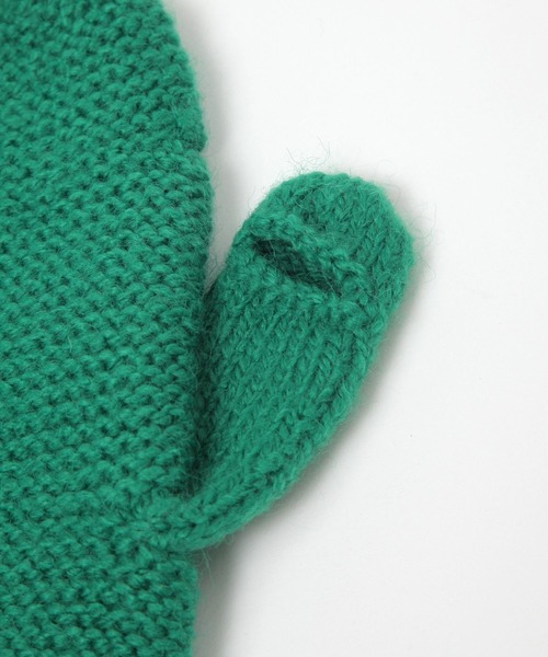 studio CLIP（スタディオクリップ）の「コード付きカラーニットミトン（手袋・レディース・ピンク/グリーン/グレー・FREE）」の20枚目の写真