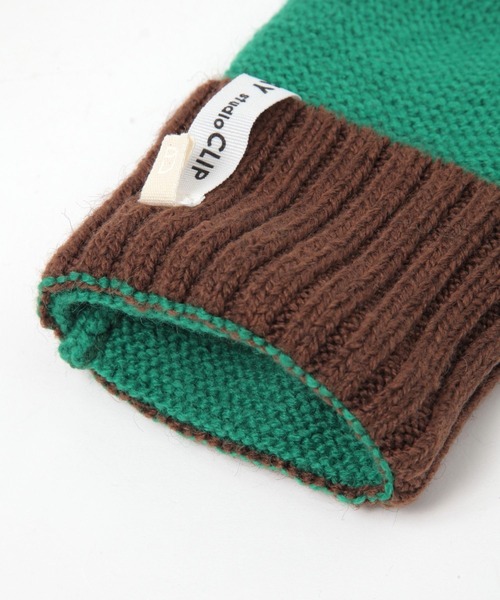 studio CLIP（スタディオクリップ）の「コード付きカラーニットミトン（手袋・レディース・ピンク/グリーン/グレー・FREE）」の21枚目の写真
