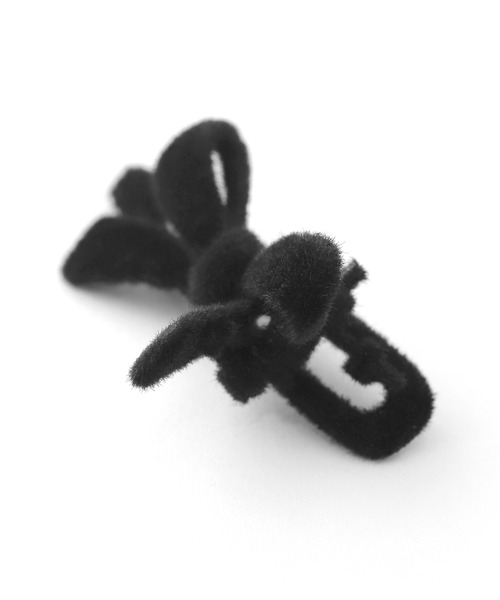 ⓝⓔⓦ【フロッキー小花リボン】ベビーヘアクリップ キッズヘア