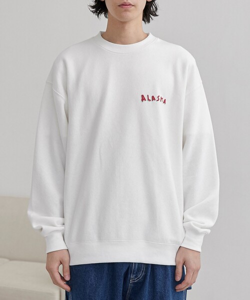 GANNI 刺繍ロゴ ホワイトスウェット GANNI White sweater with logo print – Lord & Taylor