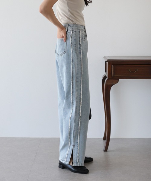 サイドフリンジデニム（デニムパンツ）｜BLUEEAST（ブルーイースト）