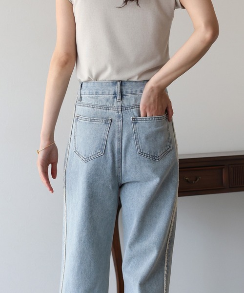 サイドフリンジデニム（デニムパンツ）｜BLUEEAST（ブルーイースト）