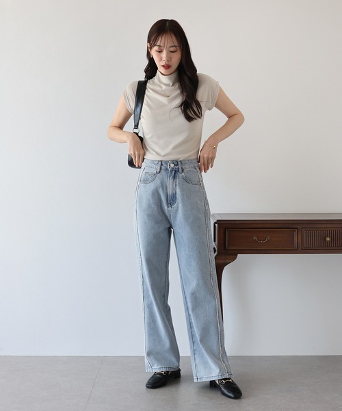 サイドフリンジデニム（デニムパンツ）｜BLUEEAST（ブルーイースト）