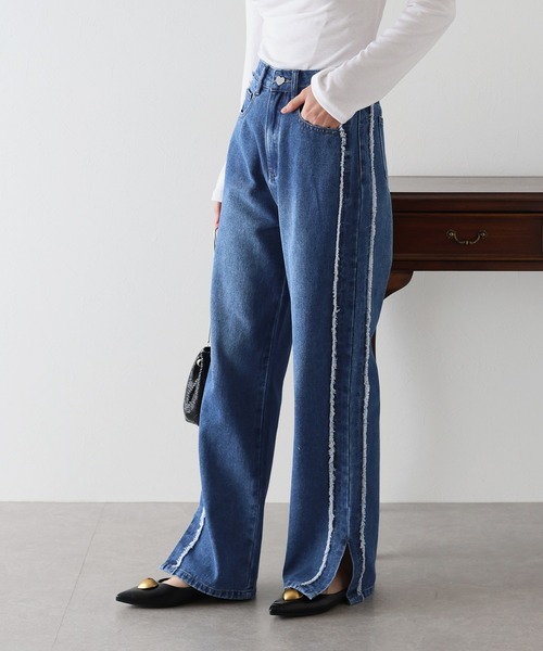 サイドフリンジデニム（デニムパンツ）｜BLUEEAST（ブルーイースト）