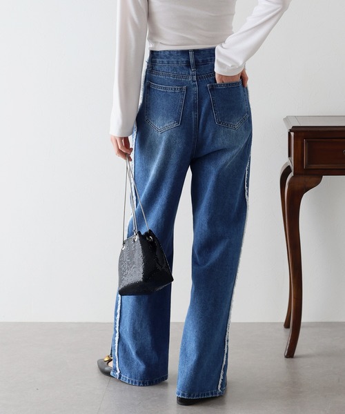 サイドフリンジデニム（デニムパンツ）｜BLUEEAST（ブルーイースト）