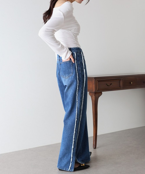 サイドフリンジデニム（デニムパンツ）｜BLUEEAST（ブルーイースト）