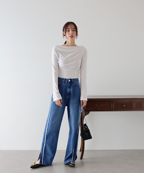 サイドフリンジデニム（デニムパンツ）｜BLUEEAST（ブルーイースト）